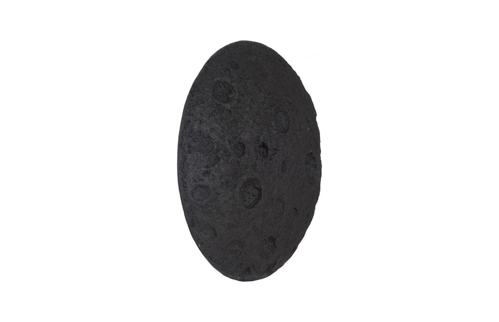 Phillips Collection Crater Wall Art - Sculptural Lunar Landscape Decor for Indoor and Outdoor Display, 22-Inch Accent Black Stone PH119561