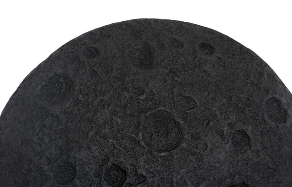 Phillips Collection Crater Wall Art - Sculptural Lunar Landscape Decor for Indoor and Outdoor Display, 22-Inch Accent Black Stone PH119561