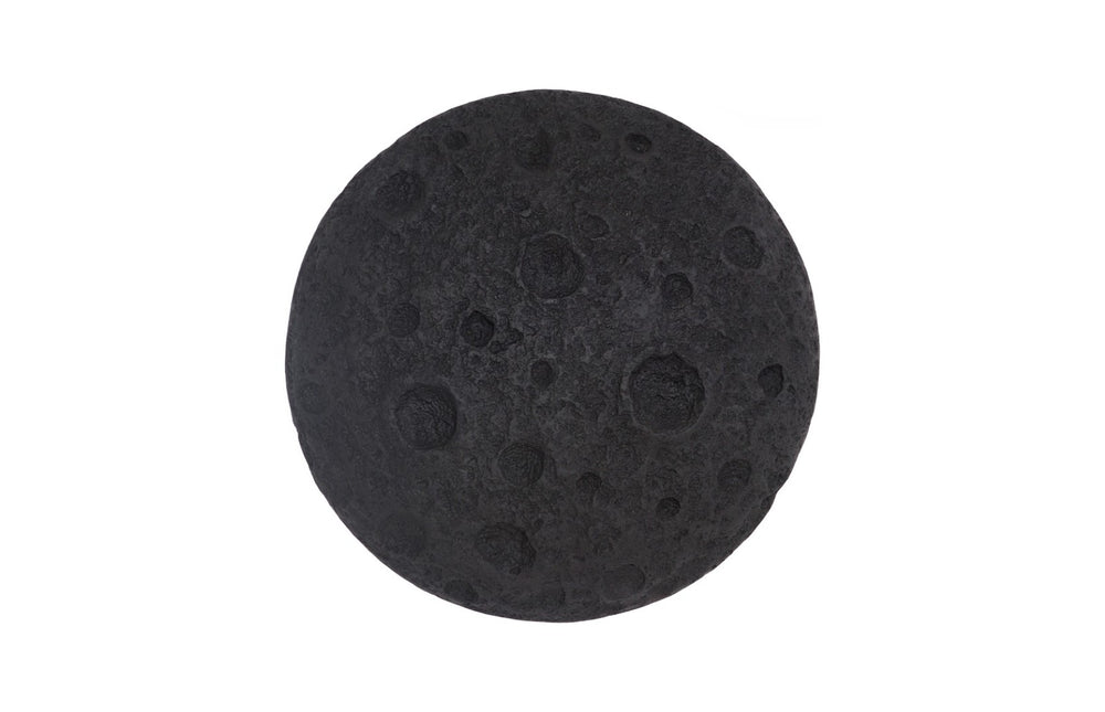 Phillips Collection Crater Wall Art - Sculptural Lunar Landscape Decor for Indoor and Outdoor Display, 22-Inch Accent Black Stone PH119561