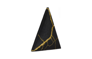 Phillips Collection Rift Wall Tile - Triangular Matte Black Design with Luxurious Gold Leaf Accents for Stunning Interiors PH119563