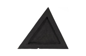 Phillips Collection Rift Wall Tile - Triangular Matte Black Design with Luxurious Gold Leaf Accents for Stunning Interiors PH119563