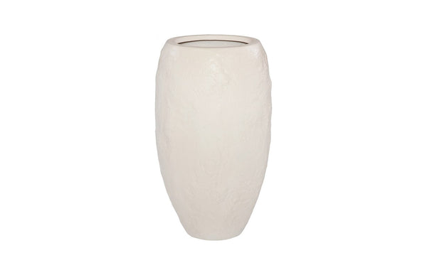 Phillips Collection Aera Planter - Sculptural Indoor Decor for Serene Spaces, Perfect for Statement Plants & Grouping Off White, Small PH119645