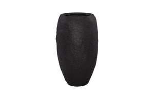 Phillips Collection Aera Planter - Sculptural Indoor Decor for Serene Spaces, Perfect for Statement Plants & Grouping Black, Small PH119651