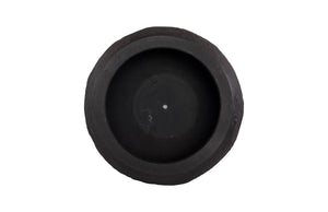 Phillips Collection Aera Planter - Sculptural Indoor Decor for Serene Spaces, Perfect for Statement Plants & Grouping Black, Medium PH119652