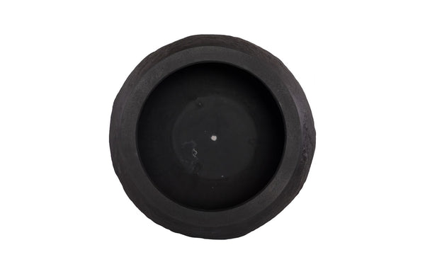 Phillips Collection Aera Planter - Sculptural Indoor Decor for Serene Spaces, Perfect for Statement Plants & Grouping Black, Medium PH119652