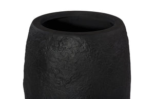 Phillips Collection Aera Planter - Sculptural Indoor Decor for Serene Spaces, Perfect for Statement Plants & Grouping Black, Medium PH119652