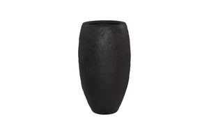 Phillips Collection Aera Planter - Sculptural Indoor Decor for Serene Spaces, Perfect for Statement Plants & Grouping Black, Medium PH119652