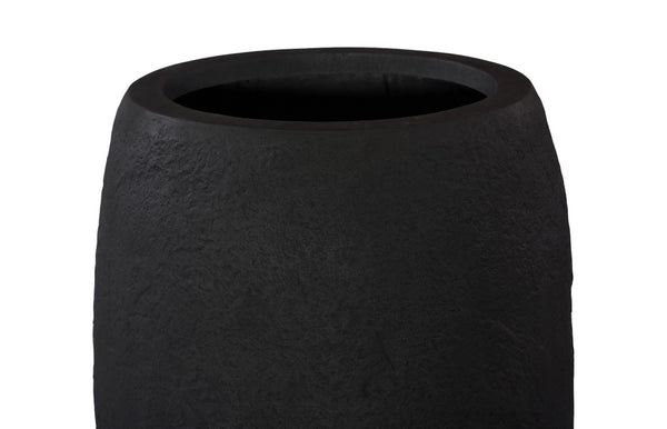 Phillips Collection Aera Planter - Sculptural Indoor Decor for Serene Spaces, Perfect for Statement Plants & Grouping Black, Large PH119653