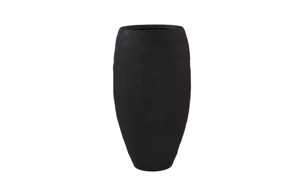 Phillips Collection Aera Planter - Sculptural Indoor Decor for Serene Spaces, Perfect for Statement Plants & Grouping Black, Large PH119653