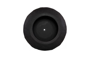 Phillips Collection Aera Planter Wide - Sculptural Indoor/Outdoor Decor with Stone-Like Finish for Stylish Spaces Black, Small PH119654