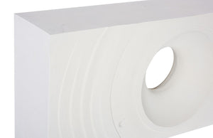 Phillips Collection Void Console Table – Sculptural Minimalist Design in Durable Resin-Stone for Modern Interiors White Stone PH119670