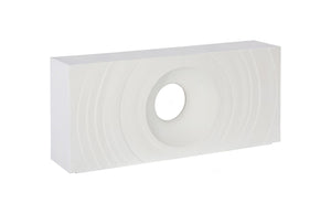 Phillips Collection Void Console Table – Sculptural Minimalist Design in Durable Resin-Stone for Modern Interiors White Stone PH119670