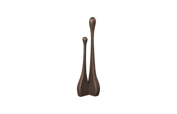 Phillips Collection Duo Sculpture, Elegant Bronze-Finished Abstract Art Piece for Modern Home Décor & Display PH119830