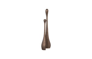 Phillips Collection Duo Sculpture, Elegant Bronze-Finished Abstract Art Piece for Modern Home Décor & Display PH119830
