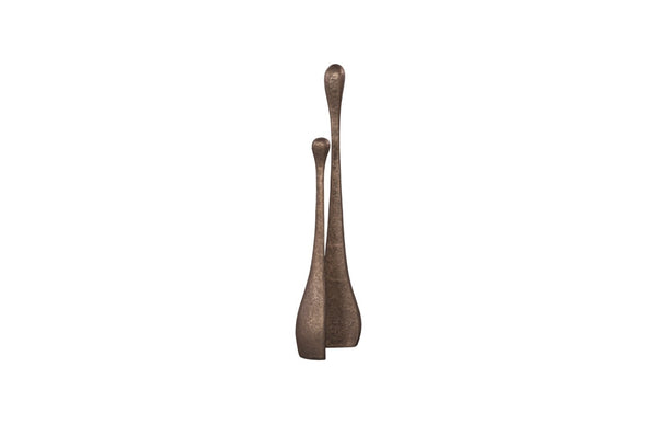 Phillips Collection Duo Sculpture, Elegant Bronze-Finished Abstract Art Piece for Modern Home Décor & Display PH119830