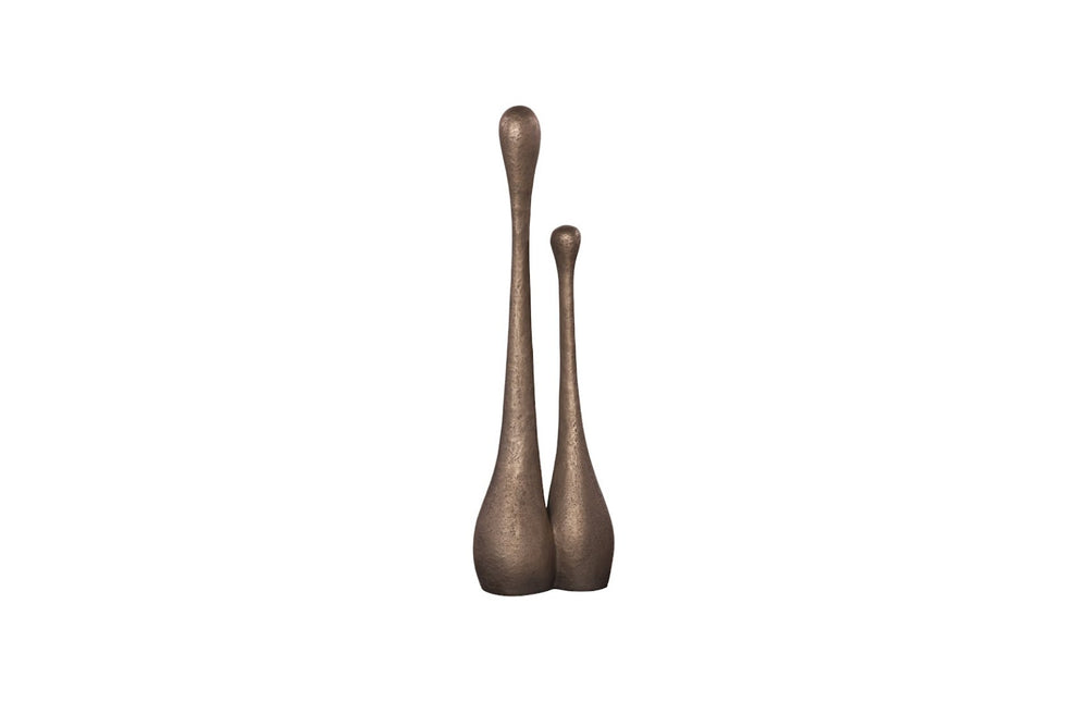 Phillips Collection Duo Sculpture, Elegant Bronze-Finished Abstract Art Piece for Modern Home Décor & Display PH119830