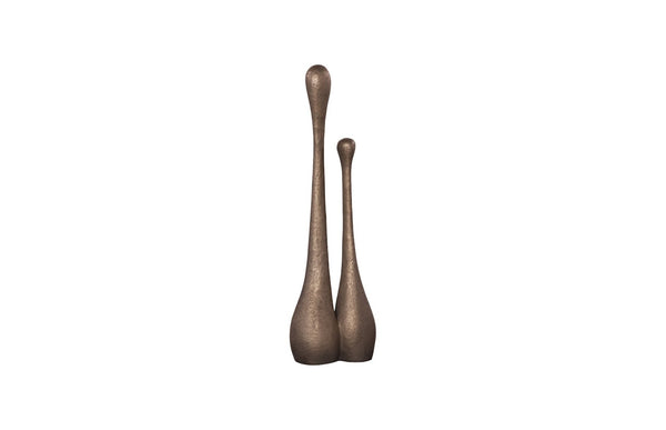 Phillips Collection Duo Sculpture, Elegant Bronze-Finished Abstract Art Piece for Modern Home Décor & Display PH119830