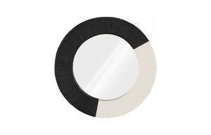 Phillips Collection Eclipse Mirror: Modern Two-Tone Wall Art with Sculptural Flair for Chic Home Decor and Style PH120046