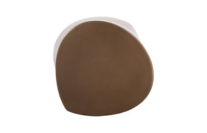 Phillips Collection Mellow Side Table - Elegant Modern Accent Piece with Curved Silhouette for Living and Bedroom Spaces Polished Bronze PH120072