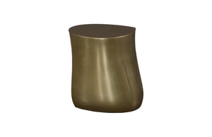 Phillips Collection Mellow Side Table - Elegant Modern Accent Piece with Curved Silhouette for Living and Bedroom Spaces Polished Brass PH120073