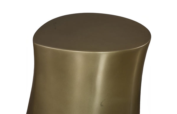 Phillips Collection Mellow Side Table - Elegant Modern Accent Piece with Curved Silhouette for Living and Bedroom Spaces Polished Brass PH120073