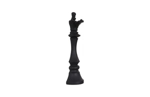 Phillips Collection Queen Chess Wall Decor - Elegant Black Resin Sculpture for Stylish Home and Game Room Accents Cast Stone Black PH120074