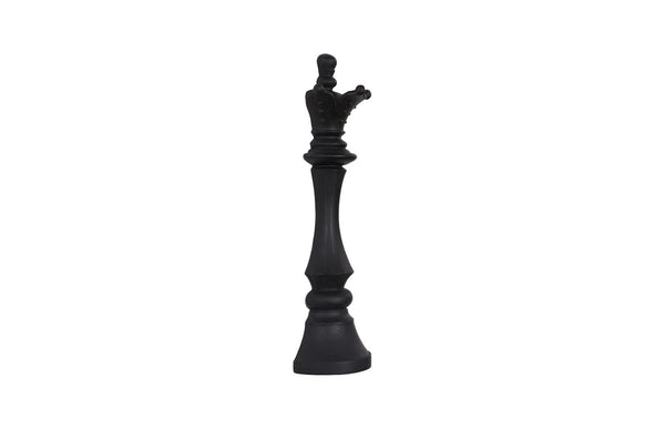 Phillips Collection Queen Chess Wall Decor - Elegant Black Resin Sculpture for Stylish Home and Game Room Accents Cast Stone Black PH120074