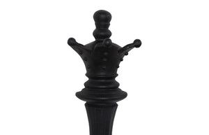 Phillips Collection Queen Chess Wall Decor - Elegant Black Resin Sculpture for Stylish Home and Game Room Accents Cast Stone Black PH120074