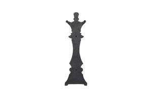 Phillips Collection Queen Chess Wall Decor - Elegant Black Resin Sculpture for Stylish Home and Game Room Accents Cast Stone Black PH120074