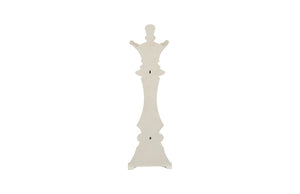 Phillips Collection Queen Chess Wall Decor - Elegant Black Resin Sculpture for Stylish Home and Game Room Accents Cast Stone White PH120075