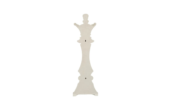 Phillips Collection Queen Chess Wall Decor - Elegant Black Resin Sculpture for Stylish Home and Game Room Accents Cast Stone White PH120075
