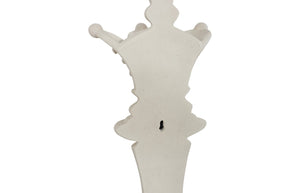 Phillips Collection Queen Chess Wall Decor - Elegant Black Resin Sculpture for Stylish Home and Game Room Accents Cast Stone White PH120075
