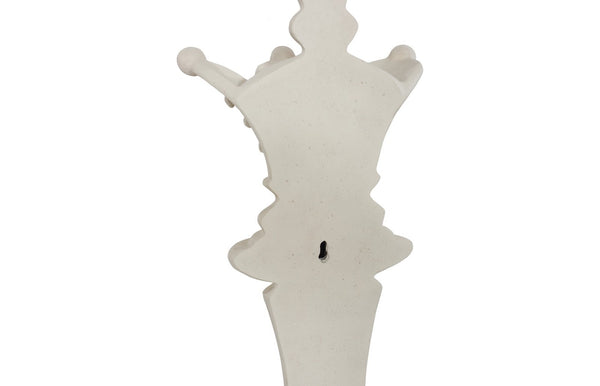 Phillips Collection Queen Chess Wall Decor - Elegant Black Resin Sculpture for Stylish Home and Game Room Accents Cast Stone White PH120075