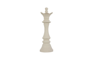 Phillips Collection Queen Chess Wall Decor - Elegant Black Resin Sculpture for Stylish Home and Game Room Accents Cast Stone White PH120075