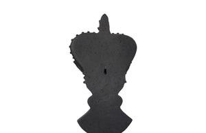Phillips Collection King Chess Wall Decor - Oversized Crowned Sculpture for Elegant Home and Game Room Displays Cast Stone Black PH120076