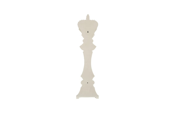 Phillips Collection King Chess Wall Decor - Oversized Crowned Sculpture for Elegant Home and Game Room Displays Cast Stone White PH120077