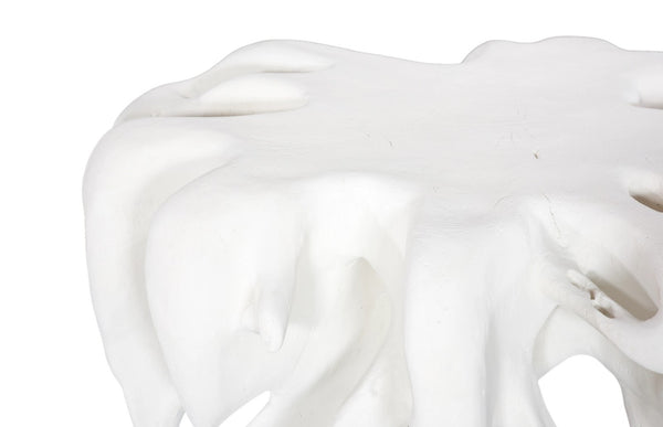 Phillips Collection Cast Root Coffee Table – Sculptural White Stone Design, Durable Resin Finish for Modern Interiors PH120078