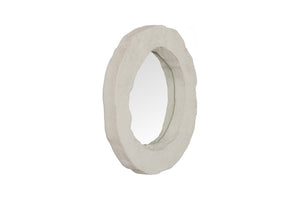 Phillips Collection Formation Mirror - Textured Artful Design with Sculptural Edge for Modern Wall Decor and Style Roman Stone PH120079