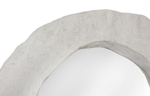 Phillips Collection Formation Mirror - Textured Artful Design with Sculptural Edge for Modern Wall Decor and Style Roman Stone PH120079