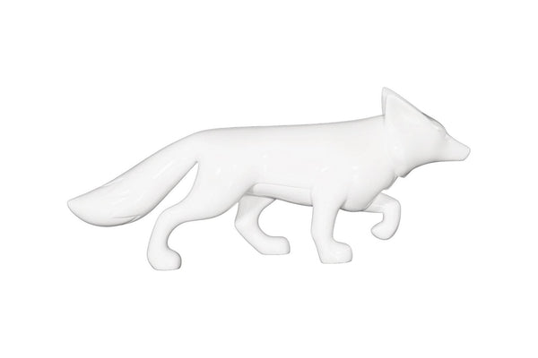 Phillips Collection Fox Silhouette Sculpture Gel Coat Finish Minimalist Art Accent for Console or Shelf PH120082
