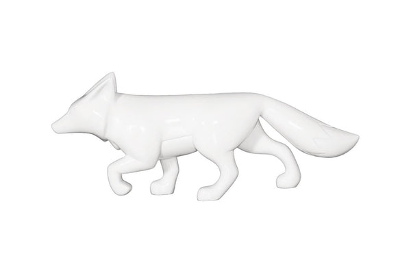 Phillips Collection Fox Silhouette Sculpture Gel Coat Finish Minimalist Art Accent for Console or Shelf PH120082