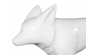 Phillips Collection Fox Silhouette Sculpture Gel Coat Finish Minimalist Art Accent for Console or Shelf PH120082