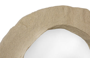 Phillips Collection Formation Mirror - Textured Artful Design with Sculptural Edge for Modern Wall Decor and Style Sand Dune PH120083