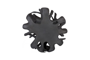 Phillips Collection Cast Root Coffee Table, Charcoal Gray Resin Stone - Sculptural Centerpiece for Modern Living Spaces PH120084