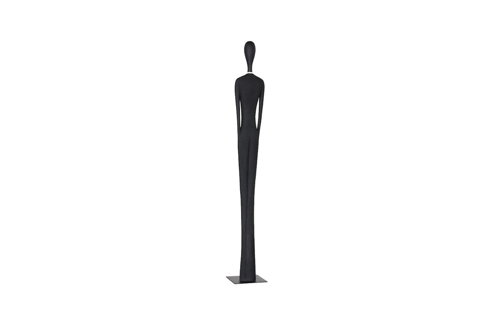 Phillips Collection Payo Sculpture, Striking Black Matte Statement Piece for Modern Décor & Artistic Interior Design PH120170