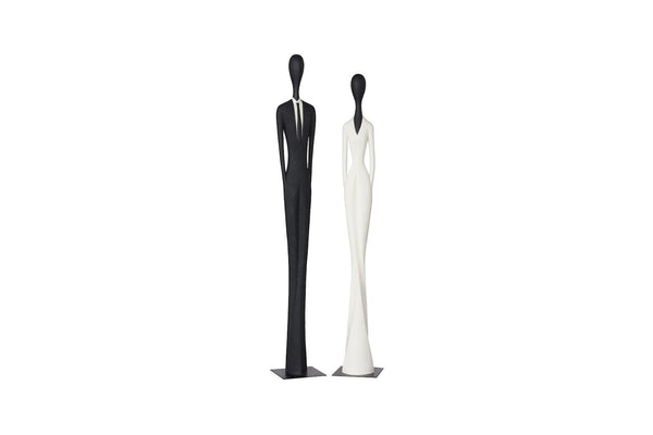 Phillips Collection Payo Sculpture, Striking Black Matte Statement Piece for Modern Décor & Artistic Interior Design PH120170