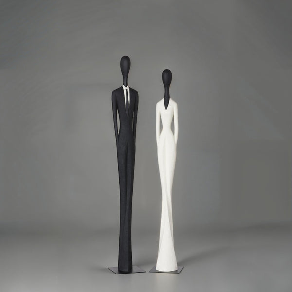 Phillips Collection Payo Sculpture, Striking Black Matte Statement Piece for Modern Décor & Artistic Interior Design PH120170