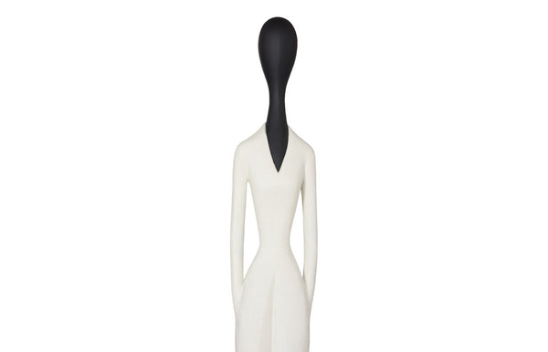 Phillips Collection Paya Sculpture - Tall White Resin Art Piece for Modern Minimalist Décor in Entryways & Living Rooms PH120171