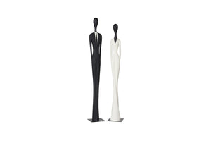 Phillips Collection Paya Sculpture - Tall White Resin Art Piece for Modern Minimalist Décor in Entryways & Living Rooms PH120171