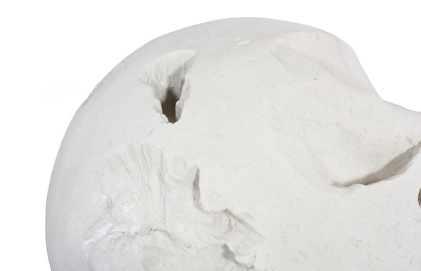 Phillips Collection Cast Root Floor Ball - Handcrafted Resin Accent for Indoor & Outdoor Décor, Sculptural Elegance Roman Stone PH120174